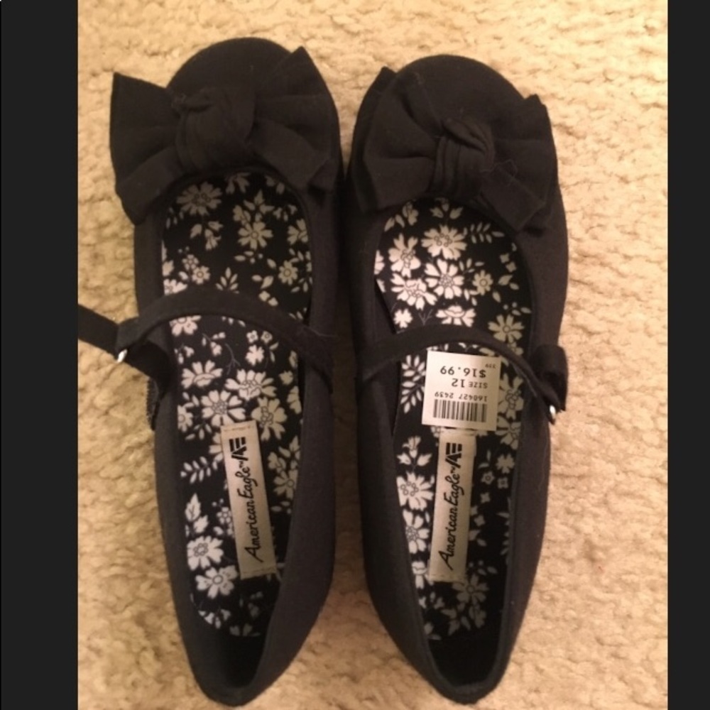 Toddler American Eagle Black Cloth Shoes